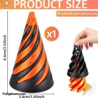 خرید فیجت هرمی ضد استرس 3D Impossible Spiral Cone اورجینال با بهترین قیمت