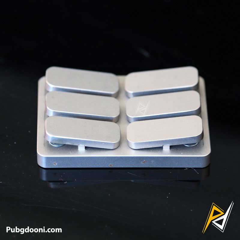 6-key-metal-press-fidget-2 بهترین قیمت خرید فیجت فشاری فلزی ضد استرس مدل 6-Key اورجینال