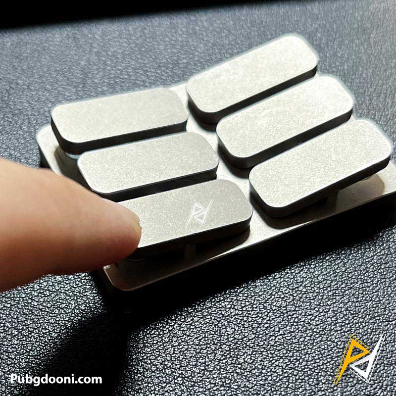 6-key-metal-press-fidget-4 خرید فیجت فشاری فلزی ضد استرس مدل 6-Key اورجینال با بهترین قیمت
