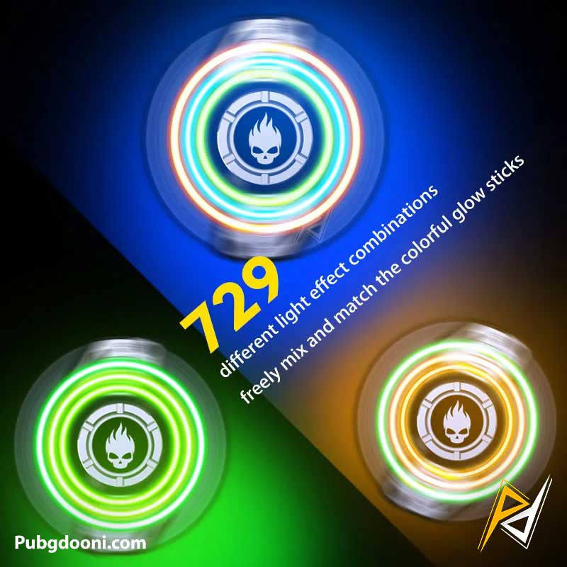 729-light-effect-combinations-metal-spinner-fidget-7 بهترین قیمت خرید فیجت اسپینر فلزی چراغ دار مدل 729 Light Effects اورجینال اصل