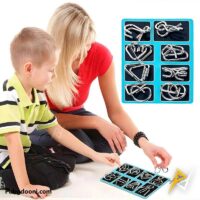 خرید پازل فلزی 8 تکه IQ Metal Puzzle اورجینال با بهترین قیمت
