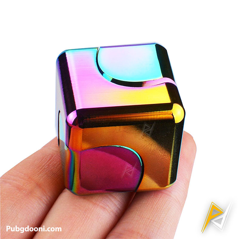aluminum-alloy-magic-cube-spinner-fidget-2 بهترین قیمت خرید فیجت اسپینر مکعبی ضد استرس Cube Spinner Fidget اورجینال