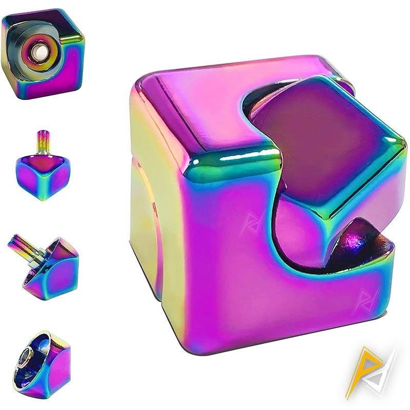 aluminum-alloy-magic-cube-spinner-fidget-3 ارزانترین قیمت خرید فیجت اسپینر مکعبی ضد استرس Cube Spinner Fidget اورجینال