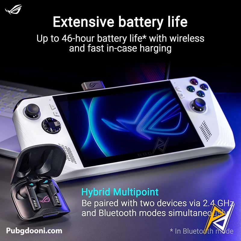 asus-rog-cetra-true-wireless-speednova-gaming-earphones-4 خرید هندزفری بیسیم گیمینگ ایسوس Asus ROG Cetra TWS SpeedNova اورجینال با بهترین قیمت