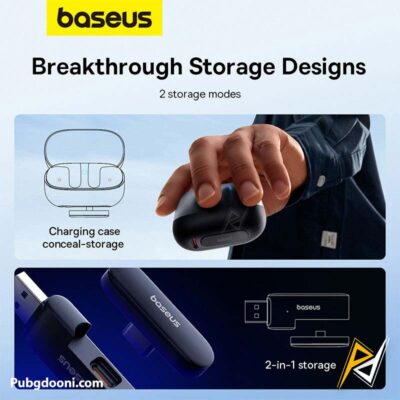 بهترین قیمت خرید ایرپاد گیمینگ حرفه ای بیسوس Baseus AeQur G10 TWS Earphones اورجینال اصل