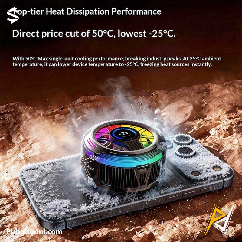 black-shark-magnetic-phone-cooler-6-pro-3 خرید خنک کننده مگنتی بلک شارک BlackShark Magnetic Cooler 6 Pro اورجینال با بهترین قیمت