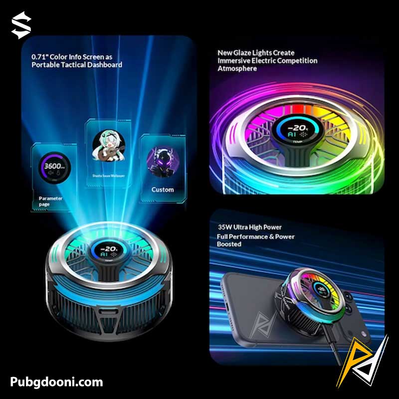 black-shark-magnetic-phone-cooler-6-pro-5 بهترین قیمت خرید خنک کننده مگنتی بلک شارک BlackShark Magnetic Cooler 6 Pro اورجینال اصل