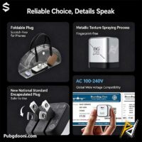 خرید آداپتور فست شارژ 45W بلک شارک Black Shark GaN Charger BG09 اورجینال با ارزانترین قیمت