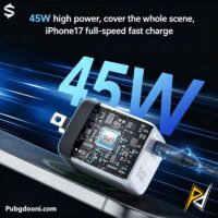 ارزان ترین قیمت خرید آداپتور فست شارژ 45W بلک شارک Black Shark GaN Charger BG09 اورجینال