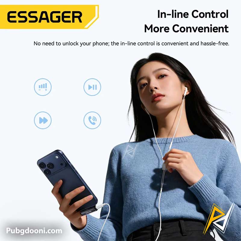 essager-2-in-1-type-c-60w-adapter-10 ارزان ترین قیمت خرید تبدیل گیمینگ اساگر ESSAGER 2-in-1 Type-C 60W اورجینال و اصل