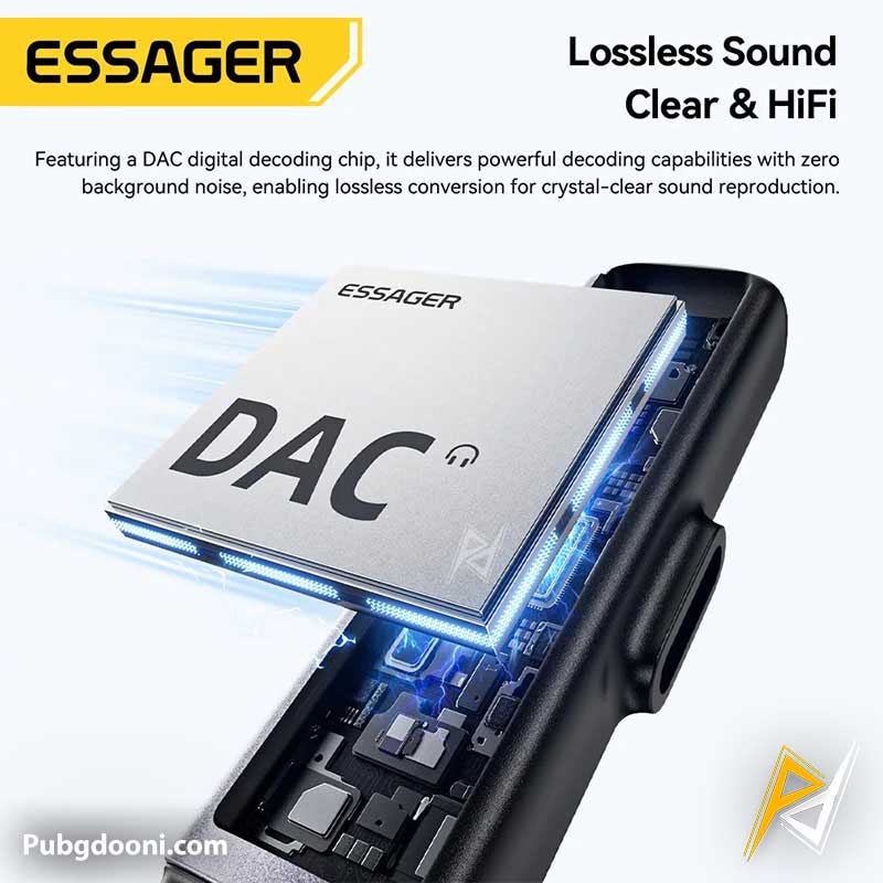 essager-2-in-1-type-c-60w-adapter-5 خرید تبدیل گیمینگ اساگر ESSAGER 2-in-1 Type-C 60W اورجینال با ارزانترین قیمت