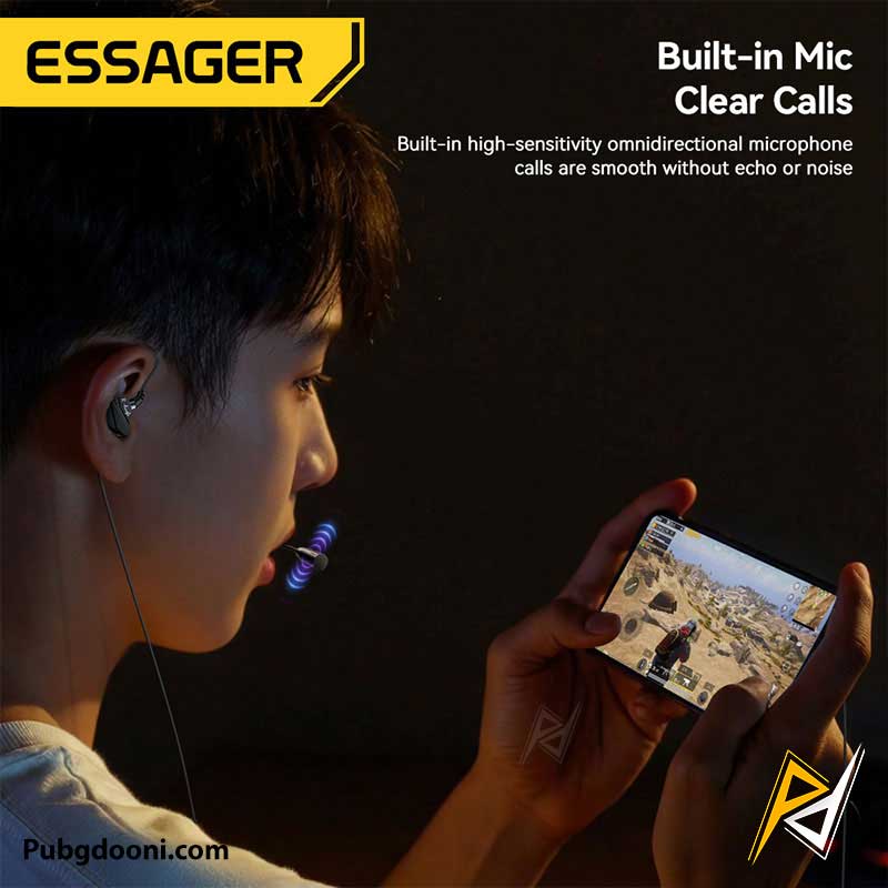 essager-g62-gaming-earphone-7 خرید هندزفری گیمینگ سیمی اساگر ESSAGER G62 اورجینال با ارزان ترین قیمت