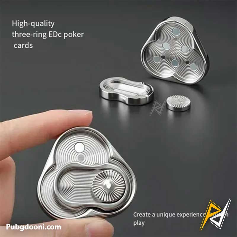 flip-coin-triangle-fidget-6 ارزان ترین قیمت خرید فیجت فلزی مثلثی ضد استرس مدل Triangle Spinner Flip Coin اورجینال