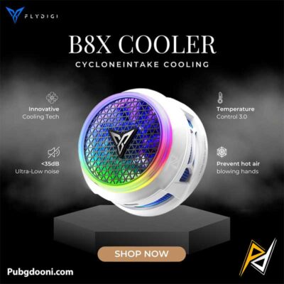خرید فن خنک کننده مگنتی گوشی موبایل فلای دیجی FlyDigi B8X 30W اورجینال با ارزانترین قیمت