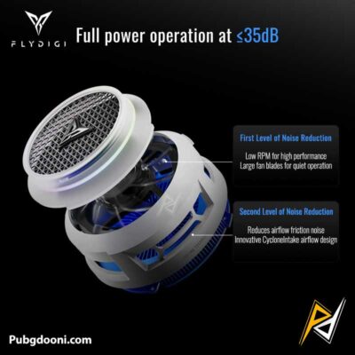 بهترین قیمت خرید فن خنک کننده مگنتی گوشی موبایل فلای دیجی FlyDigi B8X 30W اورجینال
