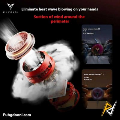 ارزانترین قیمت خرید فن خنک کننده مگنتی گوشی موبایل فلای دیجی FlyDigi B8X EVA Co-branded اورجینال