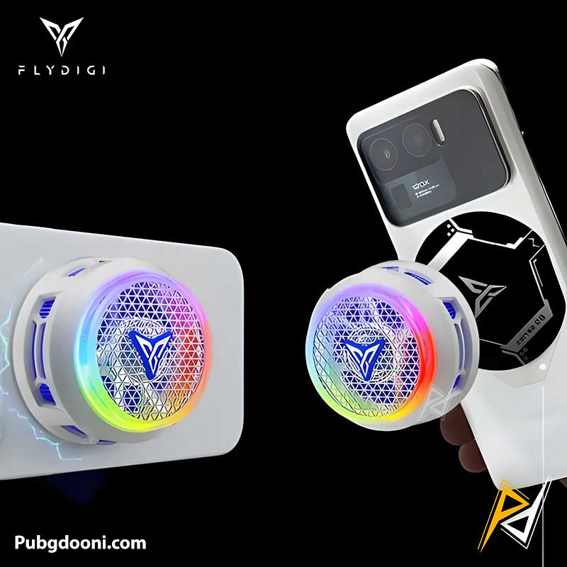 flydigi-b9x-30w-magnetic-phone-cooler-3 ارزانترین قیمت خرید فن خنک کننده مگنتی گوشی موبایل فلای دیجی FlyDigi B9X 30W اورجینال