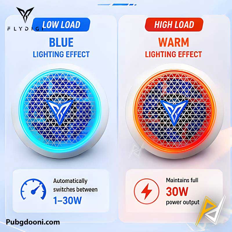 flydigi-b9x-30w-magnetic-phone-cooler-6 بهترین قیمت خرید فن خنک کننده مگنتی گوشی موبایل فلای دیجی FlyDigi B9X 30W اورجینال اصل