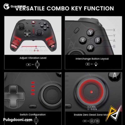 ارزانترین قیمت خرید دسته بازی بیسیم مولتی پلتفرم گیمسر Gamesir Cyclone 2 و پایه شارژ اورجینال اصل