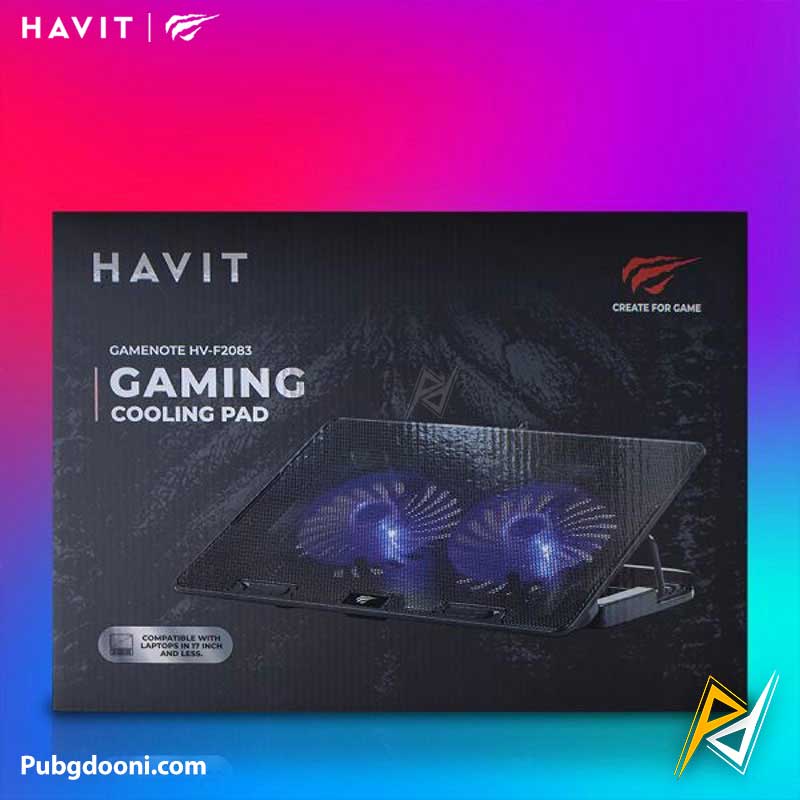 havit-gaming-cooling-pad-f2083-3 ارزانترین قیمت خرید کول پد و استند لپ تاپ هویت Havit F2083 اورجینال