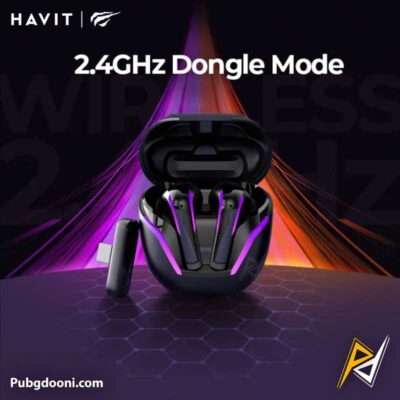 خرید ایرپاد و هندزفری بیسیم گیمینگ حرفه ای هویت HAVIT TW970 TWS اورجینال با ارزانترین قیمت