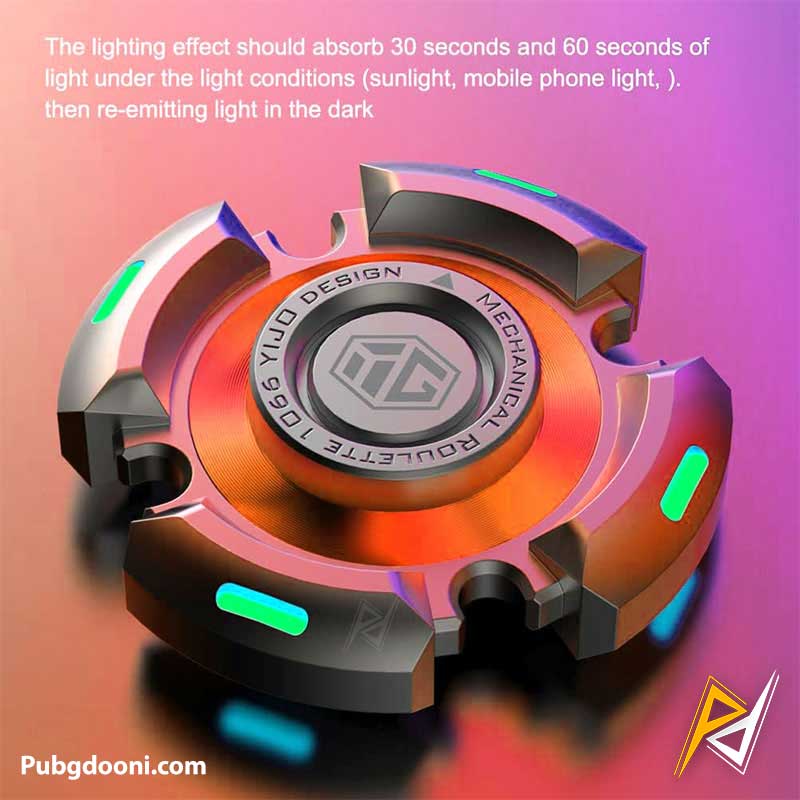 innoplus-luminous-light-metal-spinner-fidget-2 بهترین قیمت خرید فیجت اسپینر فلزی چراغ دار مدل INNOPLUS Luminous اورجینال