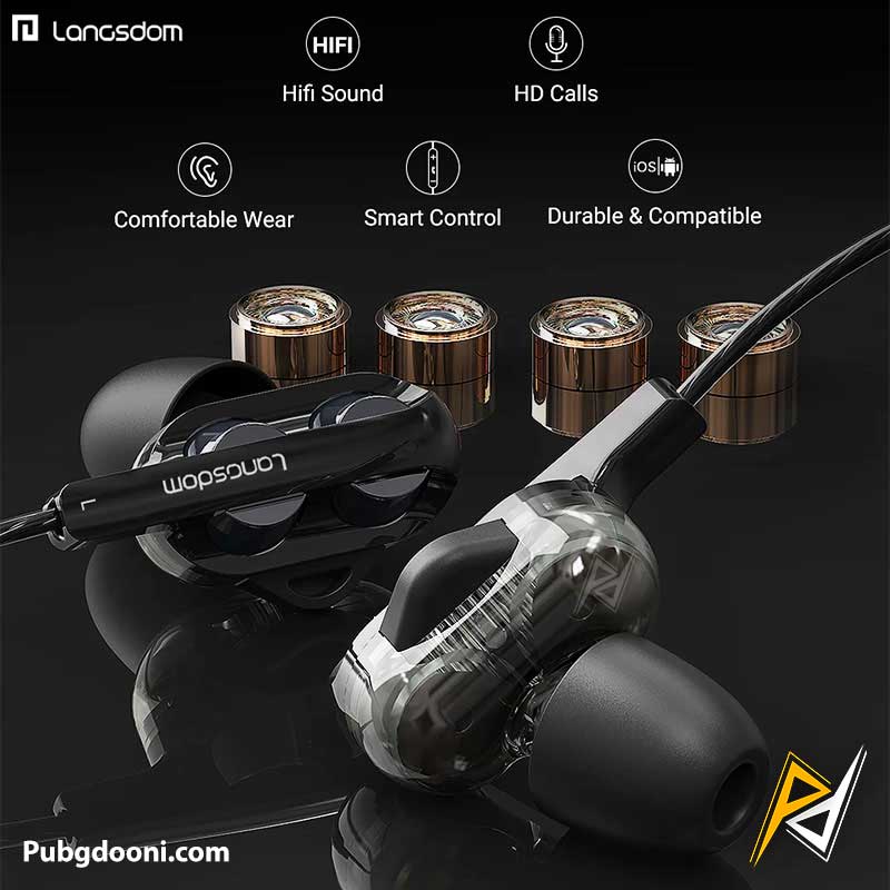 langsdom-d4c-type-c-dual-driver-wired-gaming-handsfree-3 ارزانترین قیمت خرید هندزفری گیمینگ سیمی لانگسدوم Langsdom D4C Type C اورجینال