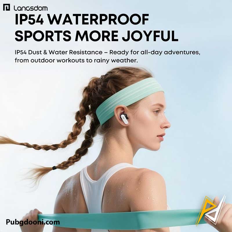 langsdom-tg16-zeta-black-wireless-tws-gaming-earphones-5 بهترین قیمت خرید ایرپاد گیمینگ حرفه ای لانگسدوم Langsdom TG16 Zeta اورجینال اصل