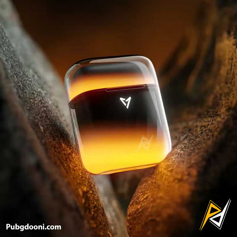 liup-lp1-luminous-quicksand-glow-gaming-earbuds-black-orange-6 بهترین قمیت خرید ایرپاد گیمینگ حرفه ای لیوپ LIUP Pods LP1 Luminous اورجینال اصل