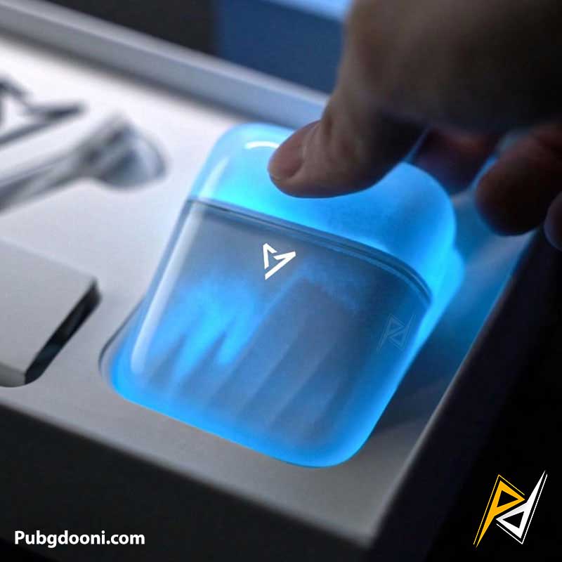 liup-lp1-luminous-quicksand-glow-gaming-earbuds-white-blue-4 خرید ایرپاد گیمینگ حرفه ای لیوپ LIUP Pods LP1 Luminous اورجینال با بهترین قیمت