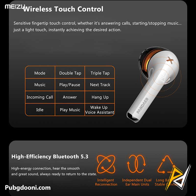 meizu-pandaer-pasa-radar-gaming-earphones-7 بهترین قیمت خرید ایرپاد گیمینگ حرفه ای میزو Meizu PANDAER PASA اورجینال اصلی