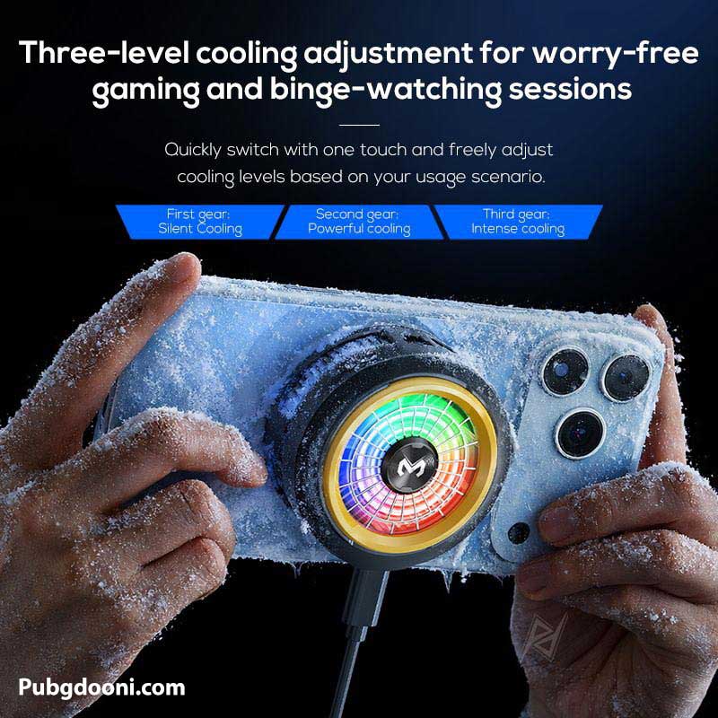 memo-cx20-gaming-phone-cooler-2 بهترین قیمت خرید فن خنک کننده رادیاتوری مگنتی گوشی موبایل و آیپد ممو Memo CX20 اورجینال