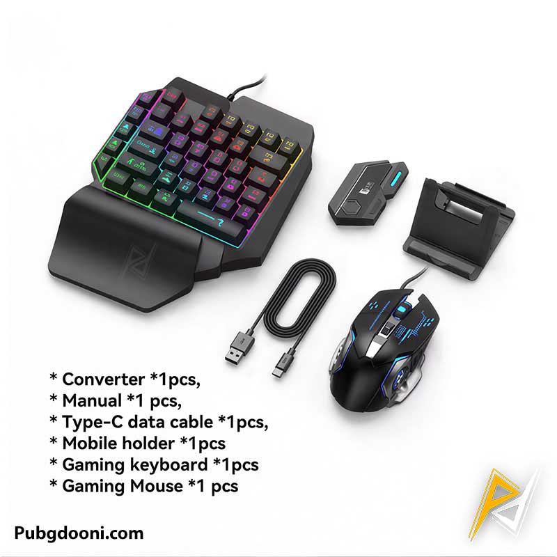 mix-se-plus-four-in-one-mobile-gaming-pack-2 ارزانترین قیمت خرید پک ماوس و کیبورد گیمینگ موبایل +MIX SE اورجینال