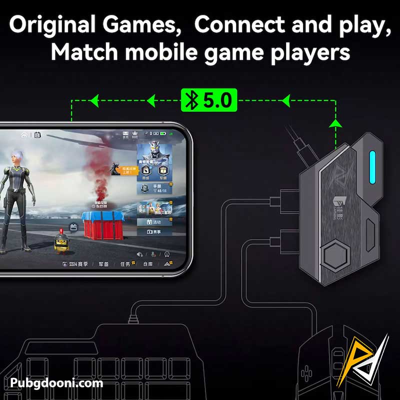 mix-se-plus-four-in-one-mobile-gaming-pack-5 خرید پک ماوس و کیبورد گیمینگ موبایل +MIX SE اورجینال با ارزانترین قیمت