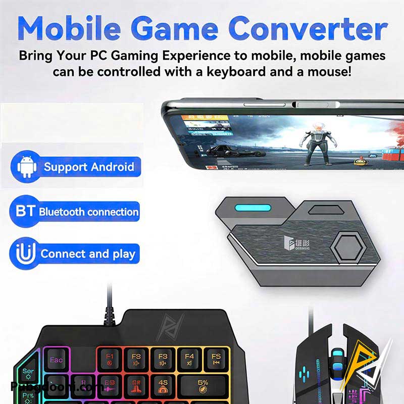 mix-se-plus-four-in-one-mobile-gaming-pack-7 بهترین قیمت خرید پک ماوس و کیبورد گیمینگ موبایل +MIX SE اورجینال اصل