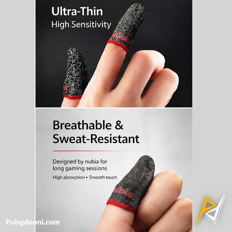 nubia-fingertip-gaming-finger-sleeves-pa3141-4 خرید کاور و آستین انگشتی گیمینگ نوبیا Nubia Fingertip PA3141 با بهترین قیمت