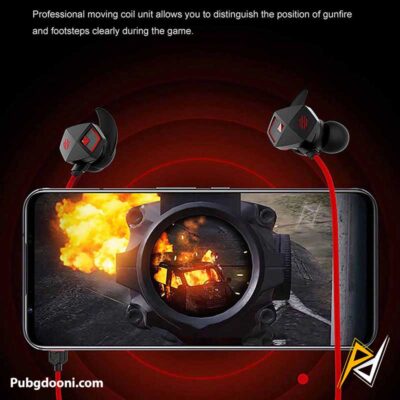 خرید هندزفری گیمینگ Type-C ردمجیک Nubia Red Magic Wired Gaming Earphones اورجینال با ارزانترین قیمت
