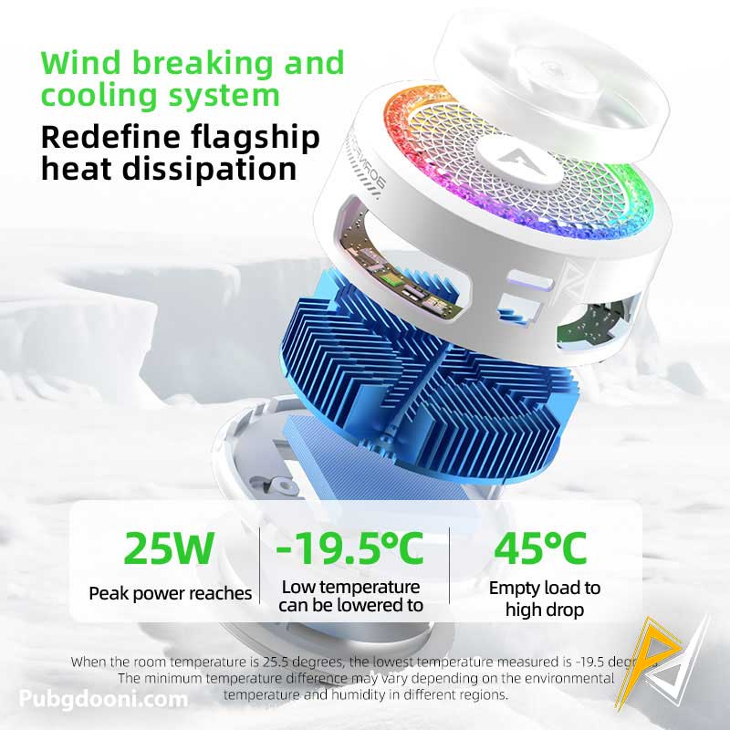 piva-b3-25w-mobile-cooling-fan-5 خرید فن خنک کننده مگنتی گوشی موبایل پیوا Piva B3 25W اورجینال با ارزانترین قیمت