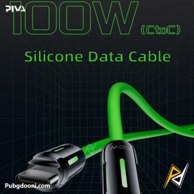 خرید کابل شارژ گیمینگ PD 100W پیوا Piva FC-03 اورجینال با بهترین قیمت