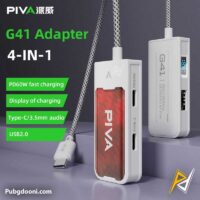 بهترین قیمت خرید مبدل تایپ C گیمینگ PD60W حرفه ای پیوا Piva G41 اورجینال