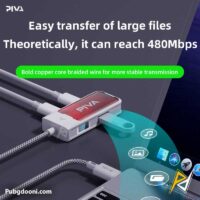 خرید مبدل تایپ C گیمینگ PD60W حرفه ای پیوا Piva G41 اورجینال با بهترین قیمت