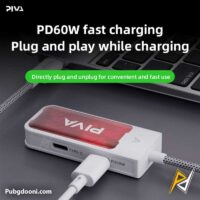 خرید مبدل تایپ C گیمینگ PD60W حرفه ای پیوا Piva G41 اورجینال با ارزانترین قیمت
