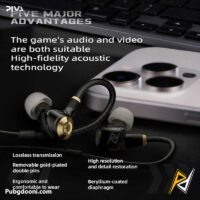 خرید هندزفری گیمینگ سیمی پیوا PIVA H8 HiFi Earphone اورجینال با بهترین قیمت