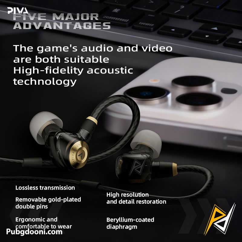 piva-h8-wired-gaming-earphone-4 خرید هندزفری گیمینگ سیمی پیوا PIVA H8 HiFi Earphone اورجینال با بهترین قیمت