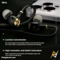 بهترین قیمت خرید هندزفری گیمینگ Type-C پیوا PIVA H8PRO HiFi Earphone اورجینال