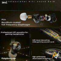 خرید هندزفری گیمینگ Type-C پیوا PIVA H8PRO HiFi Earphone اورجینال با ارزانترین قیمت