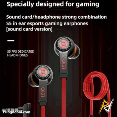 بهترین قیمت خرید هندزفری گیمینگ سیمی پیوا PIVA S5 Wired Gaming Earphone اورجینال