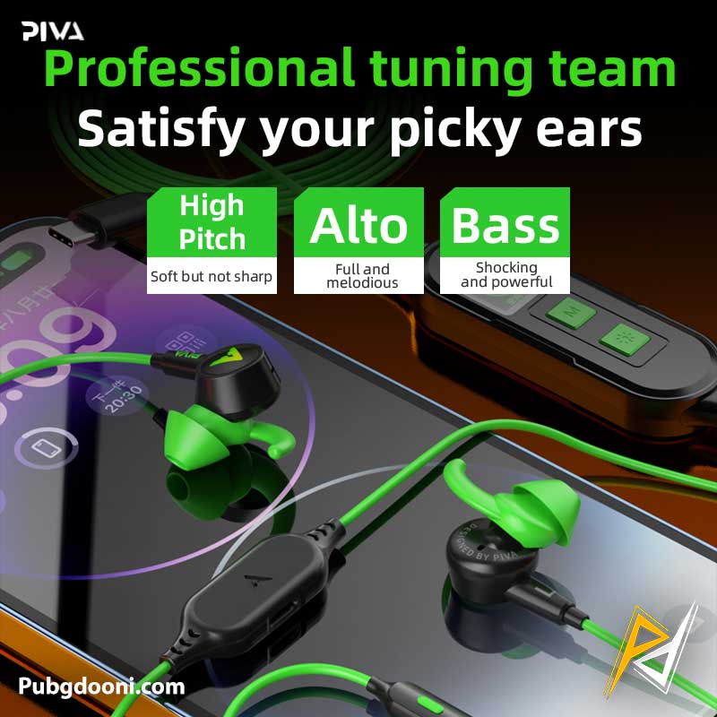 piva-s6-pro-type-c-wired-gaming-earphone-2 ارزانترین قیمت خرید هندزفری گیمینگ سیمی و تقویت کننده صدا پیوا Piva S6 Pro
