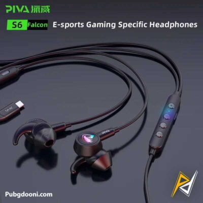 خرید هندزفری گیمینگ سیمی پیوا PIVA S6C Wired Gaming Earphone اورجینال با بهترین قیمت