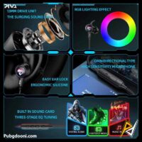 ارزانترین قیمت خرید هندزفری گیمینگ سیمی پیوا PIVA S6C Wired Gaming Earphone اورجینال